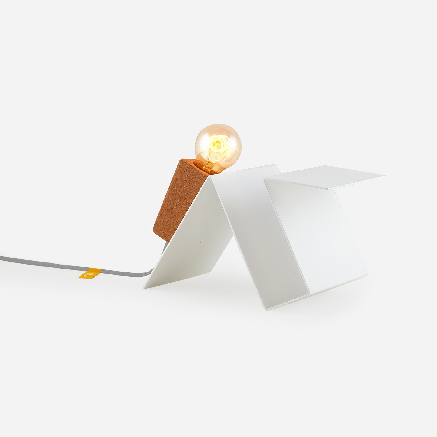 Luminária de mesa Glint #3 - base branca
