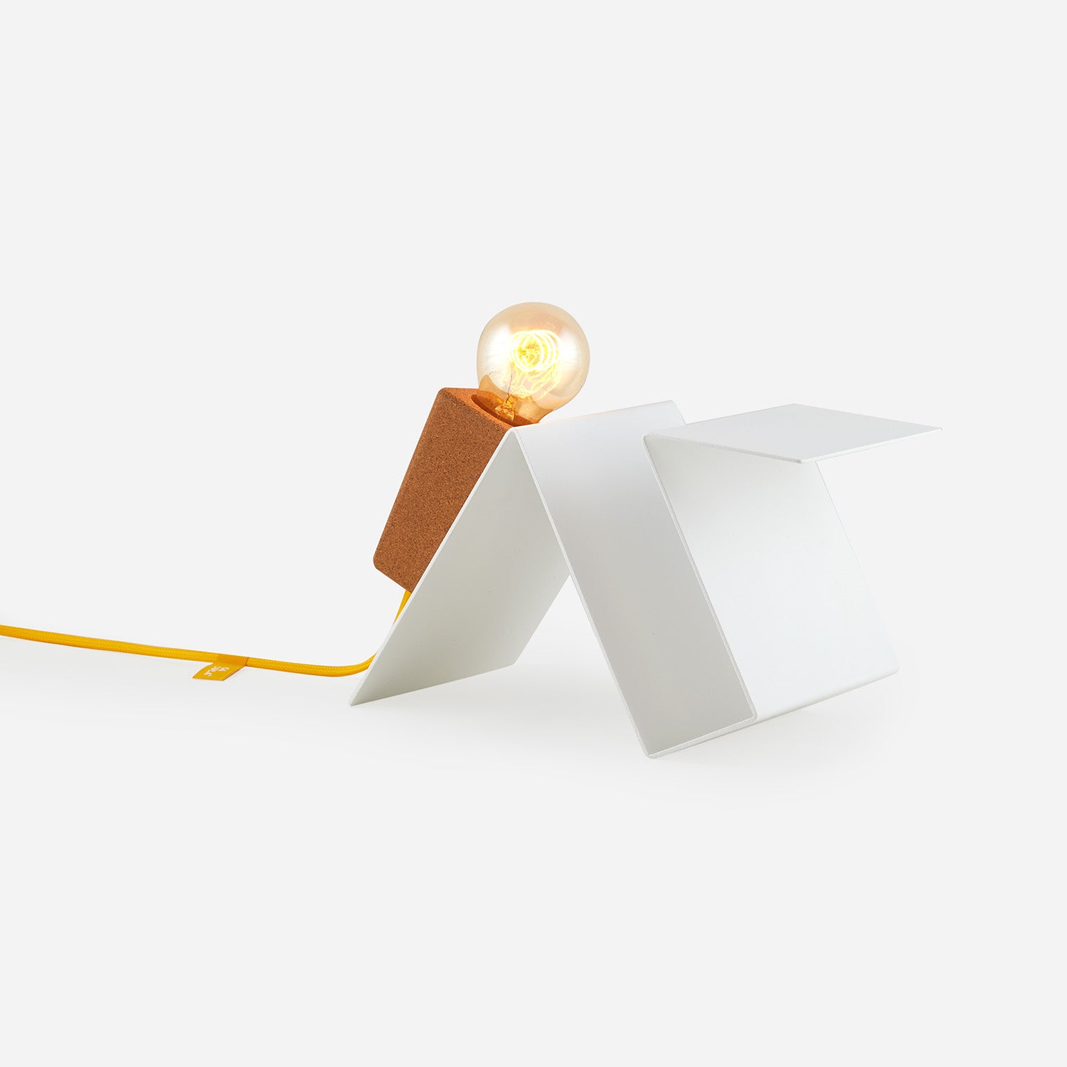 Luminária de mesa Glint #3 - base branca