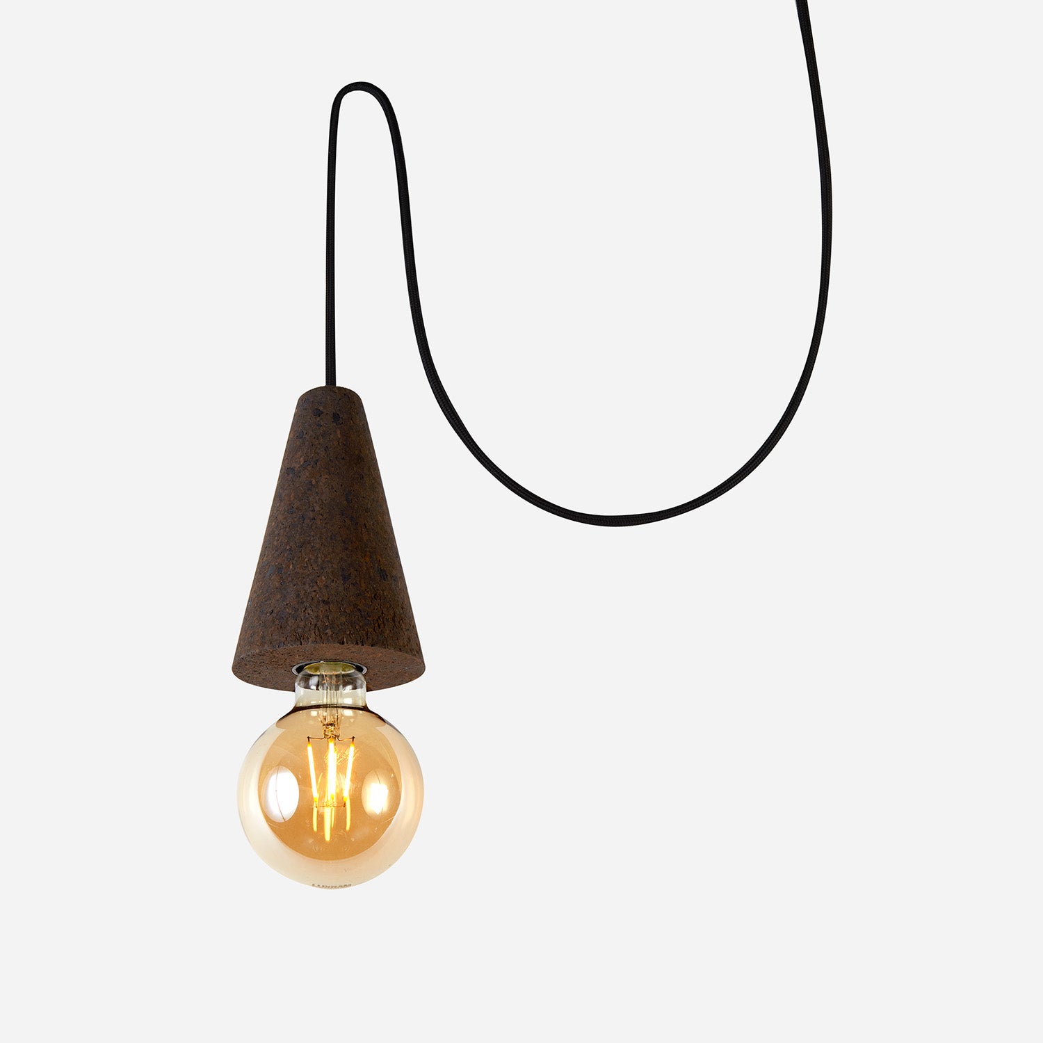 Candeeiro Pendente Sino - Cortiça Expandida