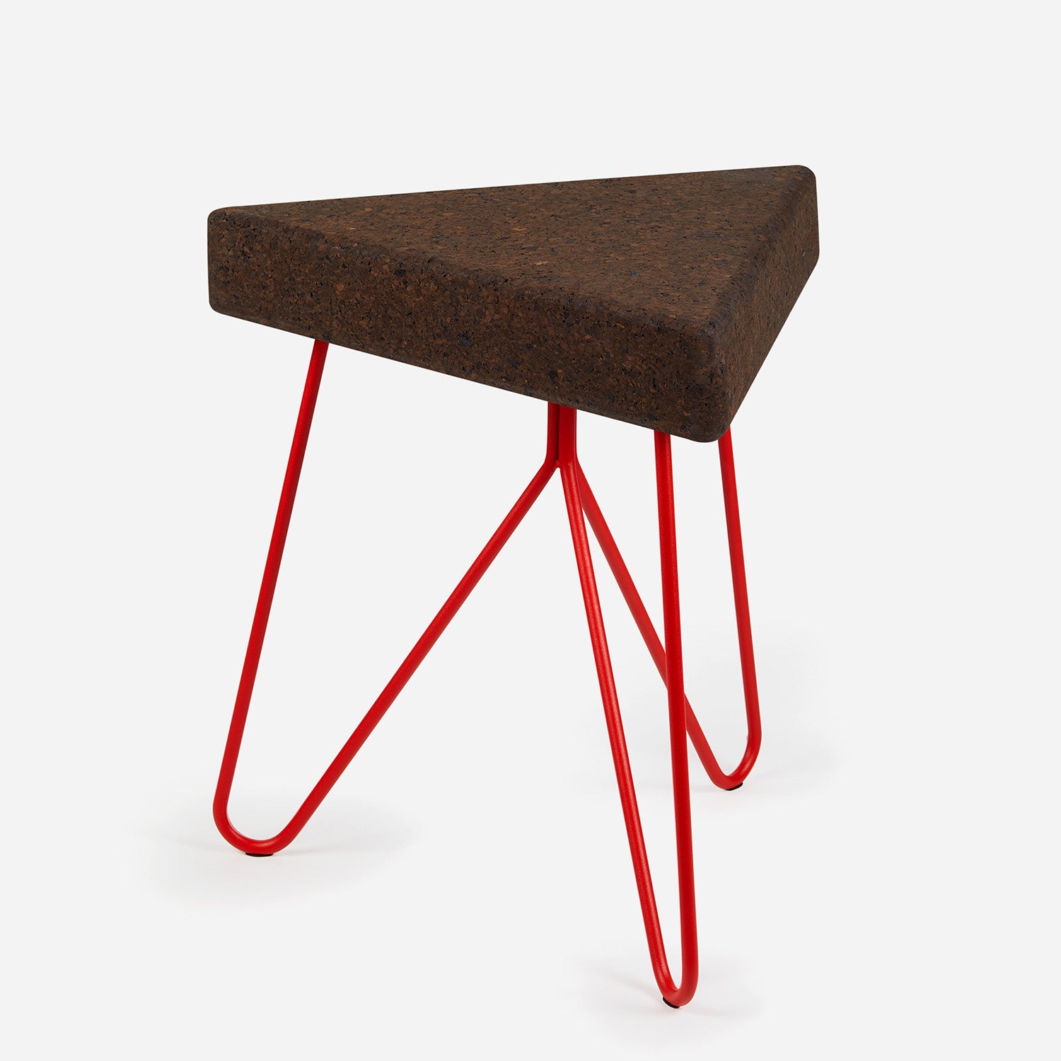 Tres stool/table - expanded cork