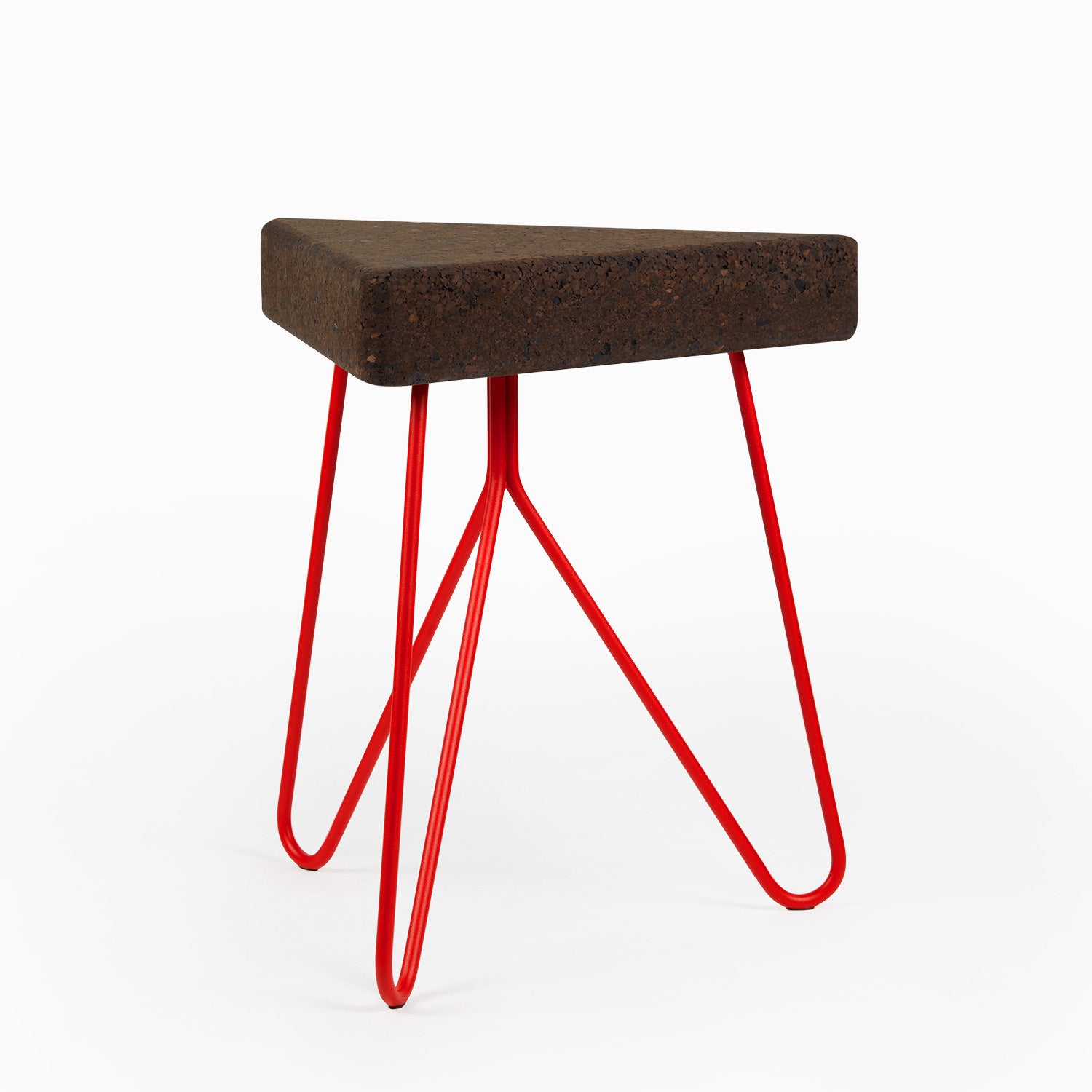 Tres stool/table - expanded cork