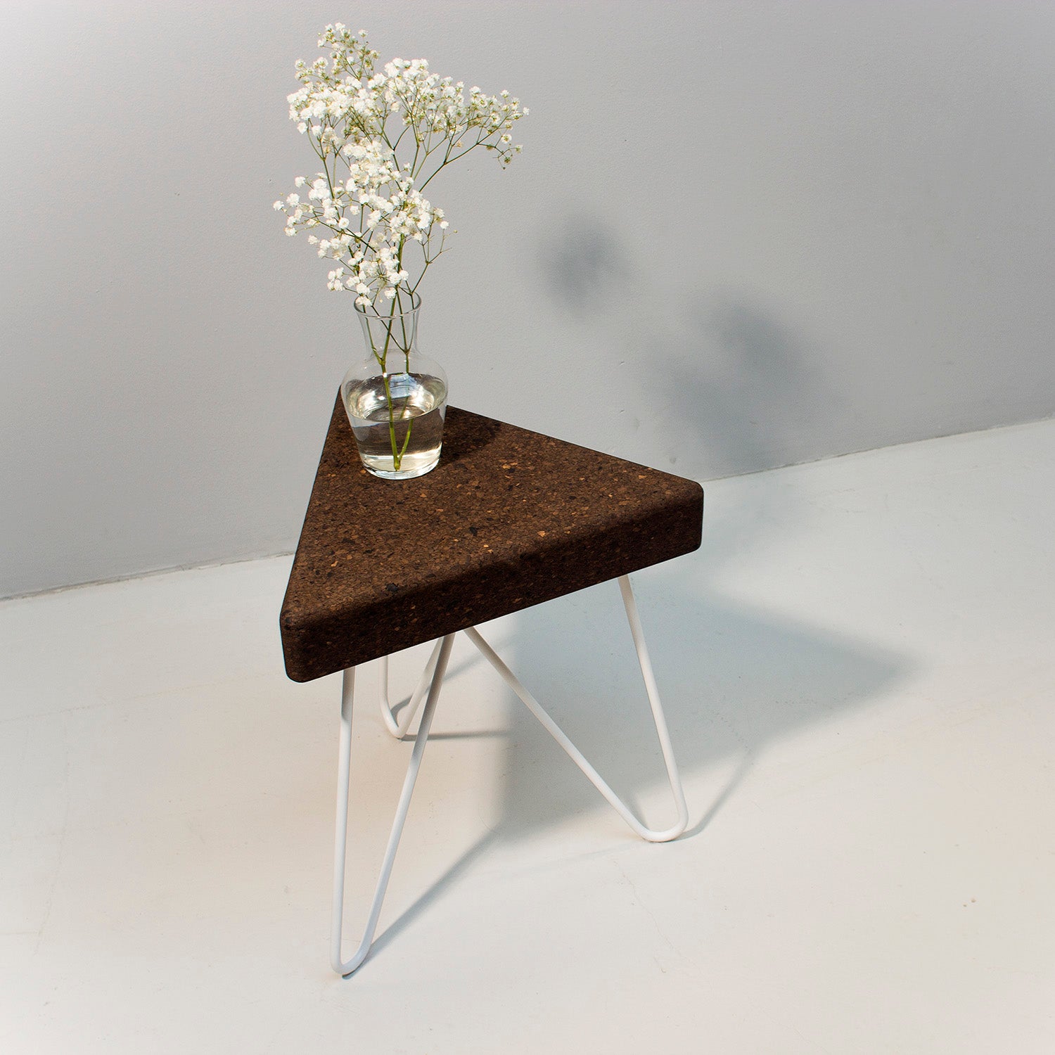 Tres stool/table - expanded cork