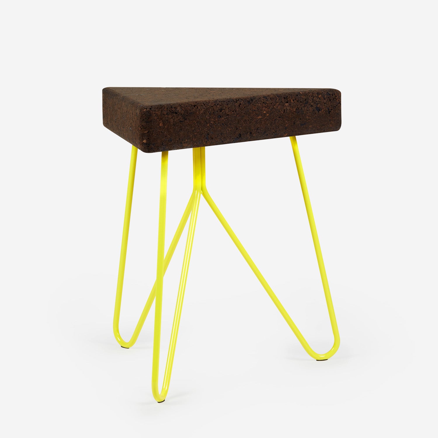 Tres stool/table - expanded cork