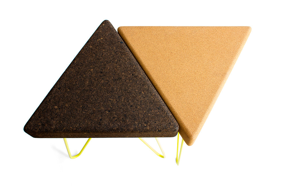 Tres stool/table - expanded cork