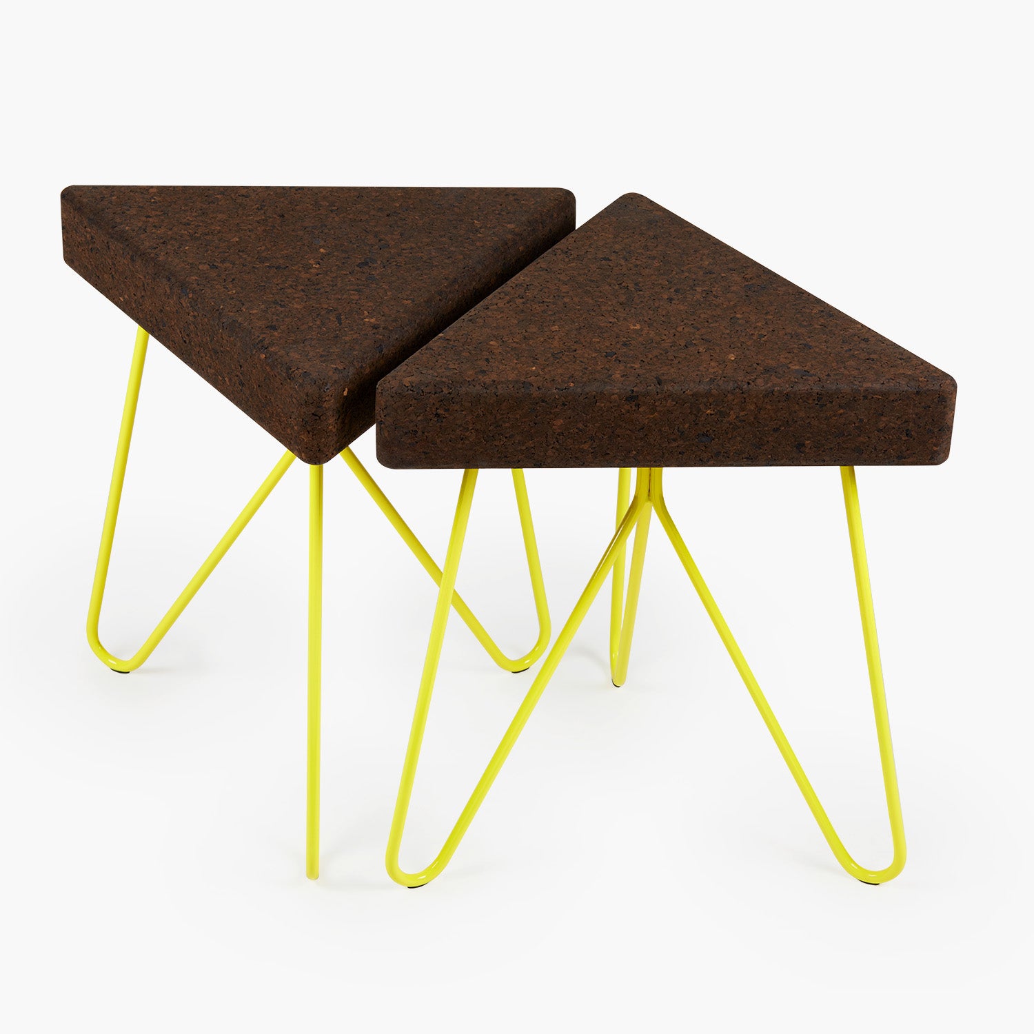 Tres stool/table - expanded cork