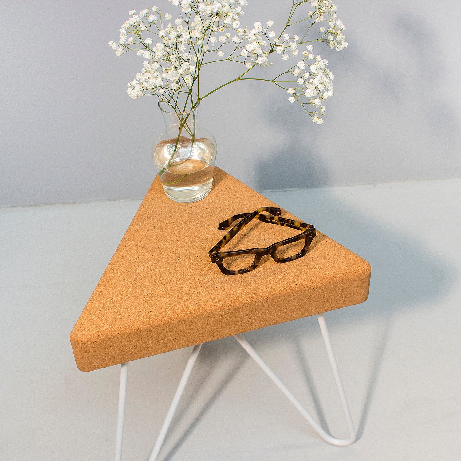 Tes stool/table - light cork