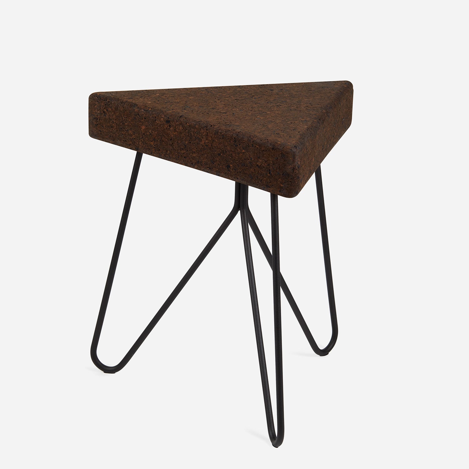 Tres stool/table - expanded cork